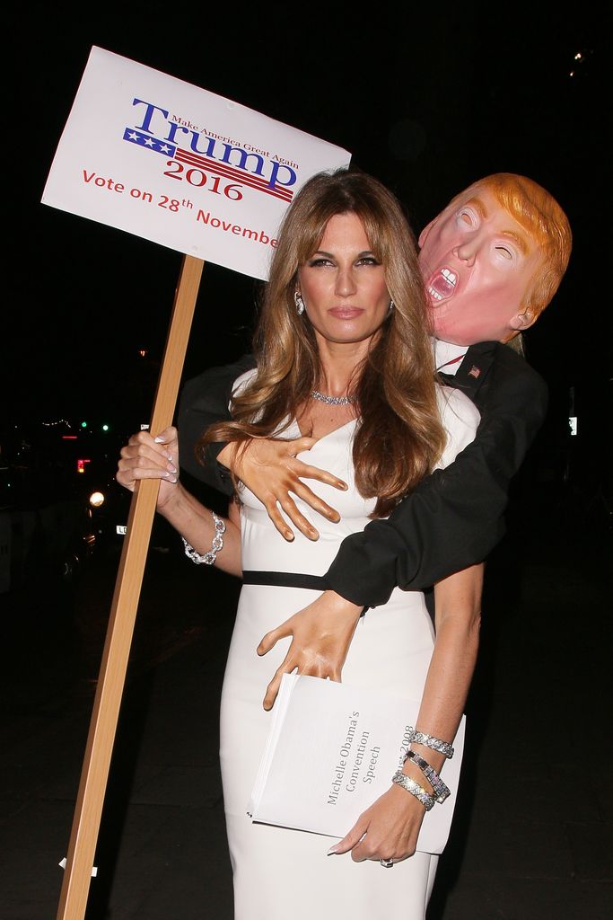  Jemima Goldsmith dressed up as Melania Trump for Halloween in 2016