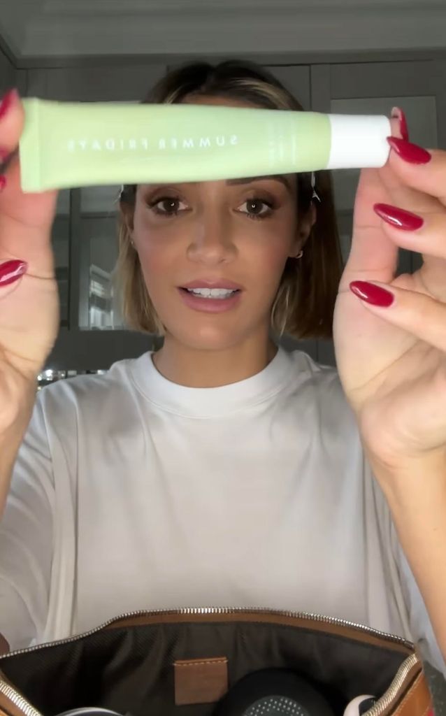 Frankie Bridge reached for her lip balm first