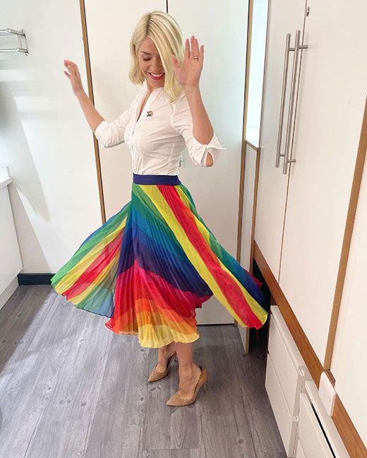 holly rainbow skirt