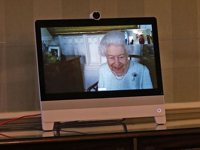 the queen video conference