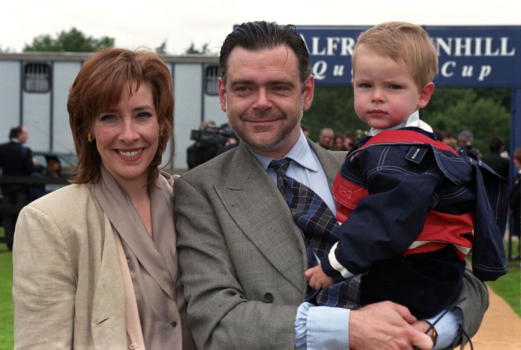 Phyllis Logan and Kevin McNally with their son David 