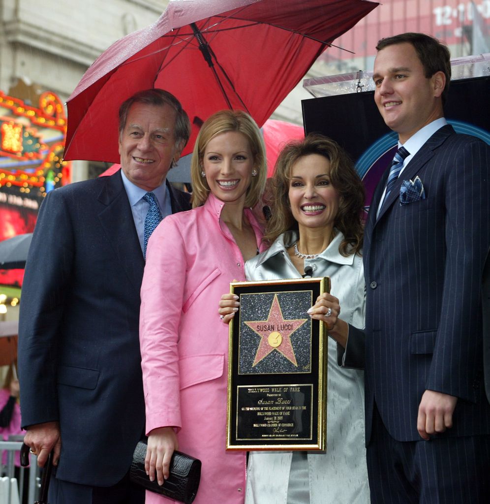 Susan Lucci, with her late husband, Helmut Huber, and children Liza and Andreas