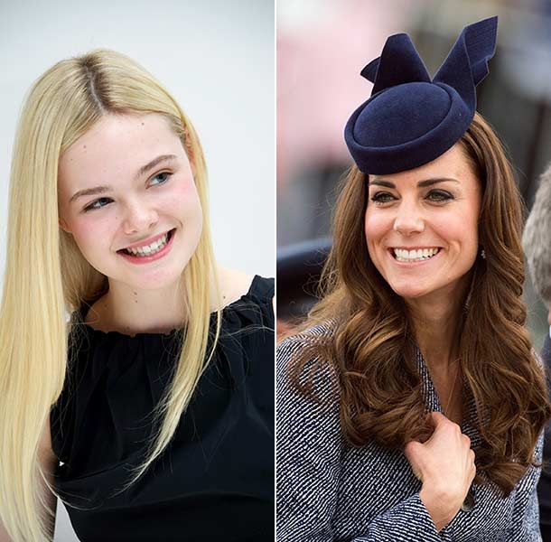 Elle Fanning and the Duchess of Cambridge