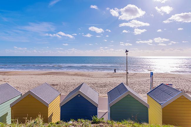 bournemouth beach huts uk summer holiday destination Z