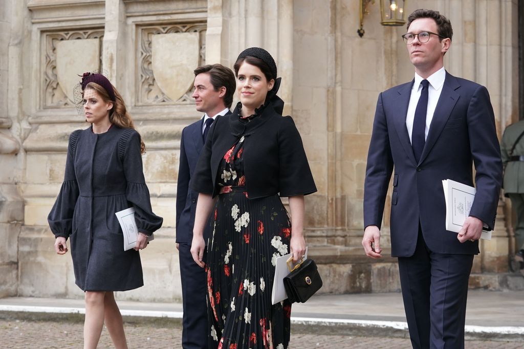 Princess Eugenie at the Service of Thanksgiving for the life of the Duke of Edinburgh, at Westminster Abbey 