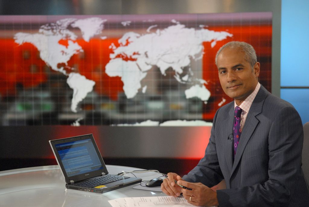George Alagiah presents BBC World News