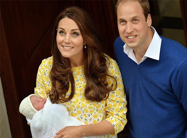 Kate Middleton and Prince William introduce Princess Charlotte in May 2015