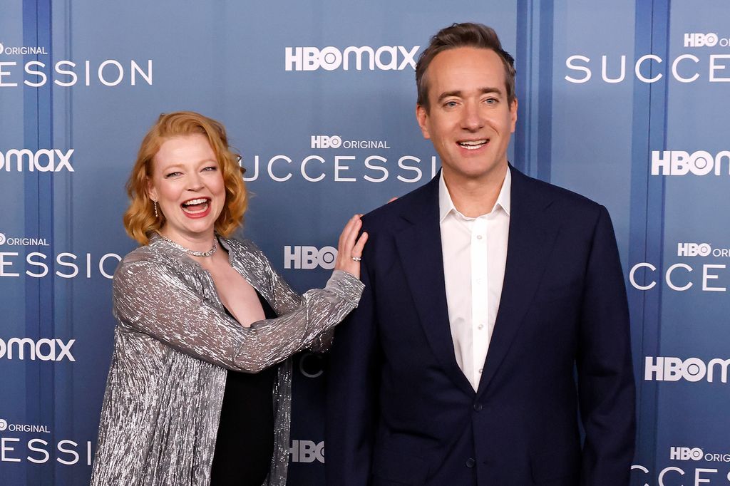 Sarah Snook and Matthew Macfayden attend the Season 4 premiere of HBO's "Succession" at Jazz at Lincoln Center on March 20, 2023 in New York City