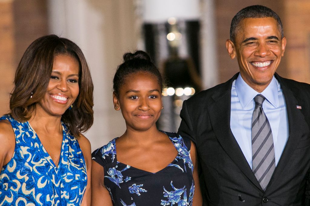 Sasha Obama, Barack Obama, Michelle Obama 2014