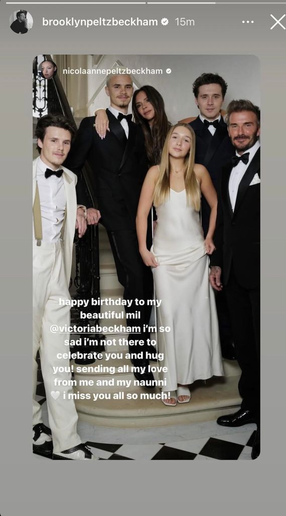 Nicola didn't attend Victoria's lavish birthday bash