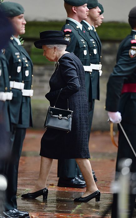 the queen attends countess mountbatten funeral