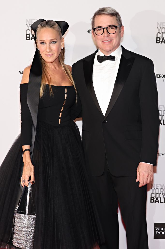 Sarah Jessica Parker and Matthew Broderick attend the New York City Ballet 2023 Fall Fashion Gala at David H. Koch Theater, Lincoln Center on October 05, 2023 in New York City.