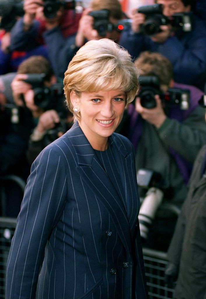  Diana , Princess Of Wales, Having Her Picture Taken By Press Photographers As She Arrives To Attend Centrepoint's Christmas Campaign To Help Runaway Children From Becoming Homeless On The Streets At Bafta, Piccadilly,  London.  