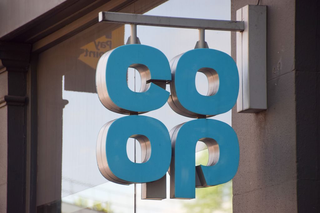logo at a Co-op supermarket
