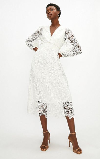 Coast white lace dress