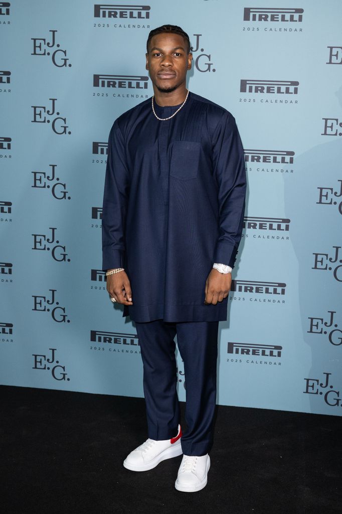 John Boyega attends the "2025 Pirelli Calendar VIP Gala" at Natural History Museum on November 12, 2024 in London, England.  (Photo by Jeff Spicer/Getty Images)