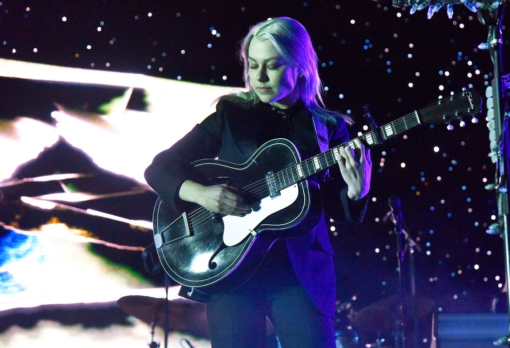 BERKELEY, CALIFORNIA - OCTOBER 16: Phoebe Bridgers performs in support of her "Punisher" release at The Greek Theatre on October 16, 2021 in Berkeley, California. (Photo by Tim Mosenfelder/Getty Images)