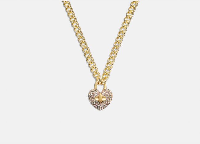 jlo gifts on sale at coach heart necklace