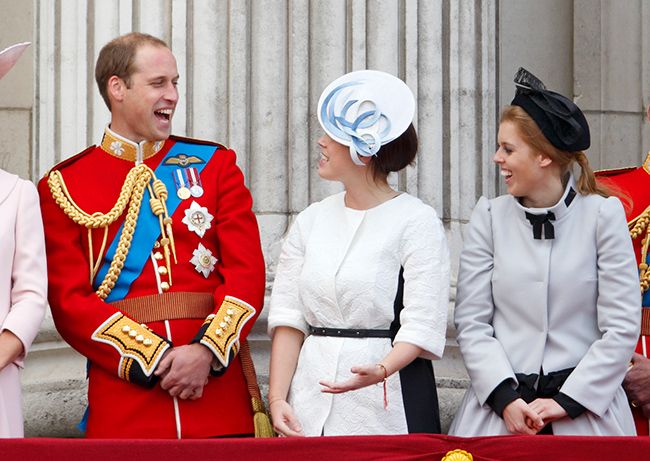 prince william trooping the colour princesses beatrice and eugenie