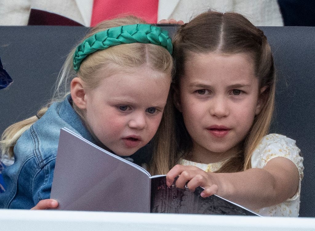Lena Tindall and Princess Charlotte at the Platinum Pageant