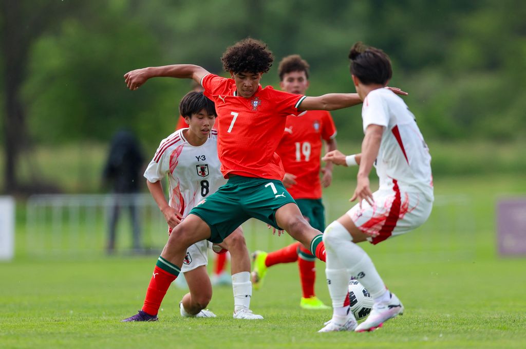 Cristiano playing football
