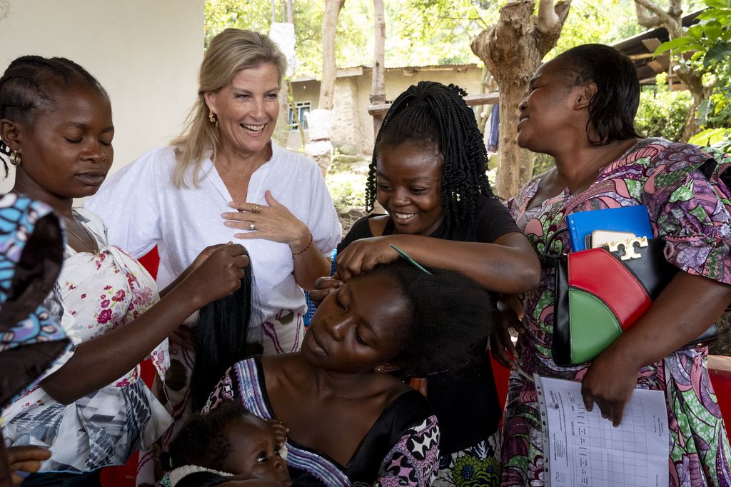Duchess Sophie of Edinburgh during visit to Democratic Republic of Congo