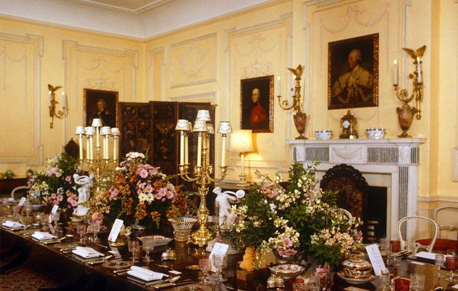 clarence house dining room