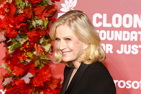 Diane Sawyer wears black outfit to Clooney Foundation event