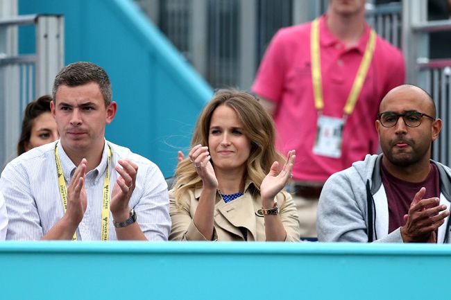 kim sears supports andy murray
