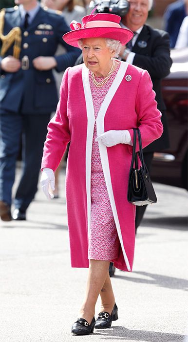 the queen pink dress