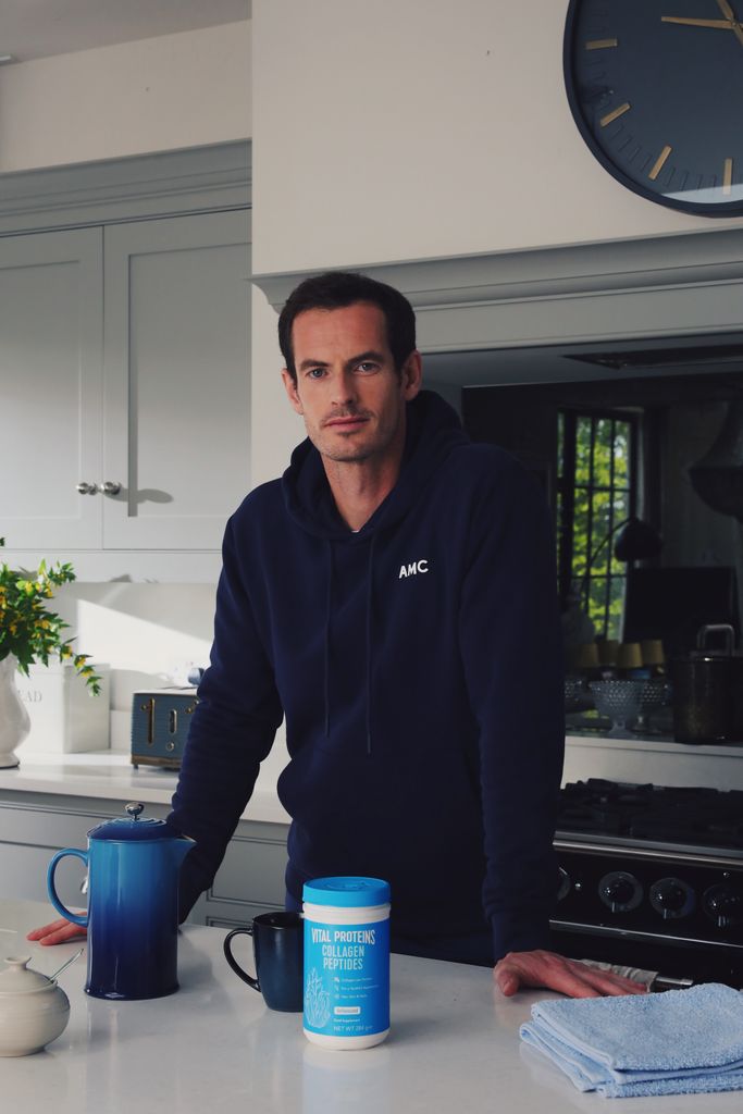 Andy Murray in kitchen
