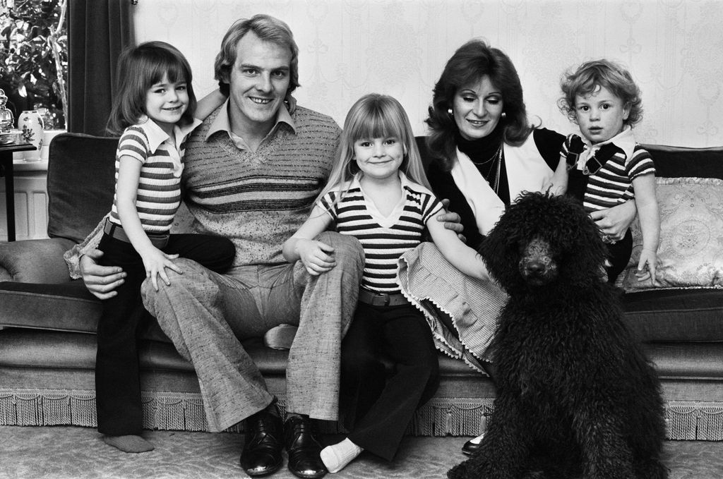Terry Yorath pictured with his wife Christine, Gabby (4), Louise (3) and son Daniel (1) in 1978