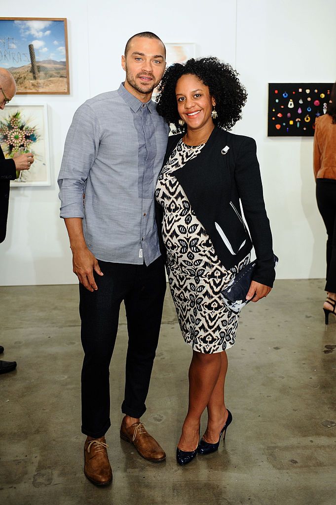 Aryn Drake-Lee and Jesse Williams attend The Mistake Room's Benefit Auction on October 13, 2013