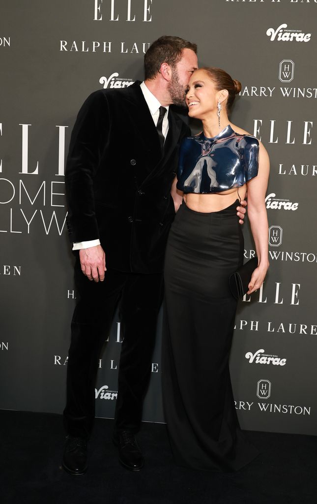 Ben Affleck and Jennifer Lopez attend ELLE's 2023 Women in Hollywood Celebration Presented by Ralph Lauren, Harry Winston and Viarae at Nya Studios on December 05, 2023 in Los Angeles, California. (Photo by Matt Winkelmeyer/Getty Images for ELLE )