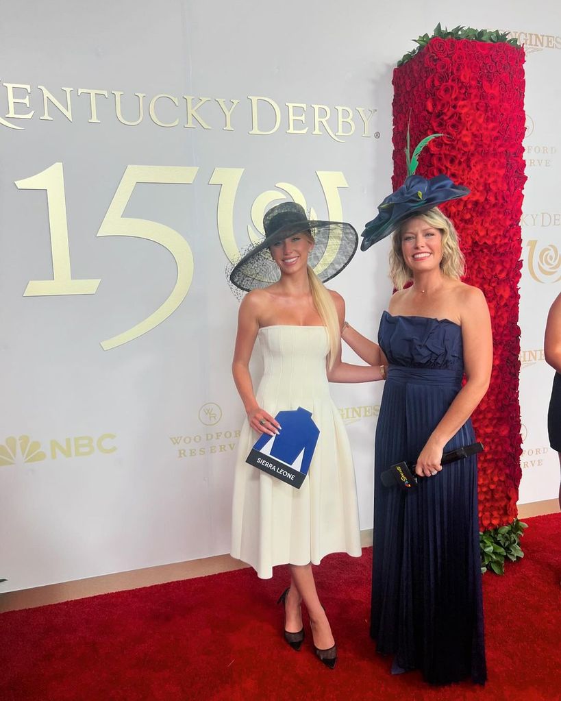 Dylan Dreyer with cousin alix earle on the red carpet at the kentucky derby 