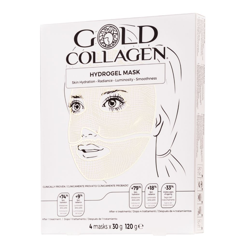 Box of Gold Collagen Hydrogel Face Masks