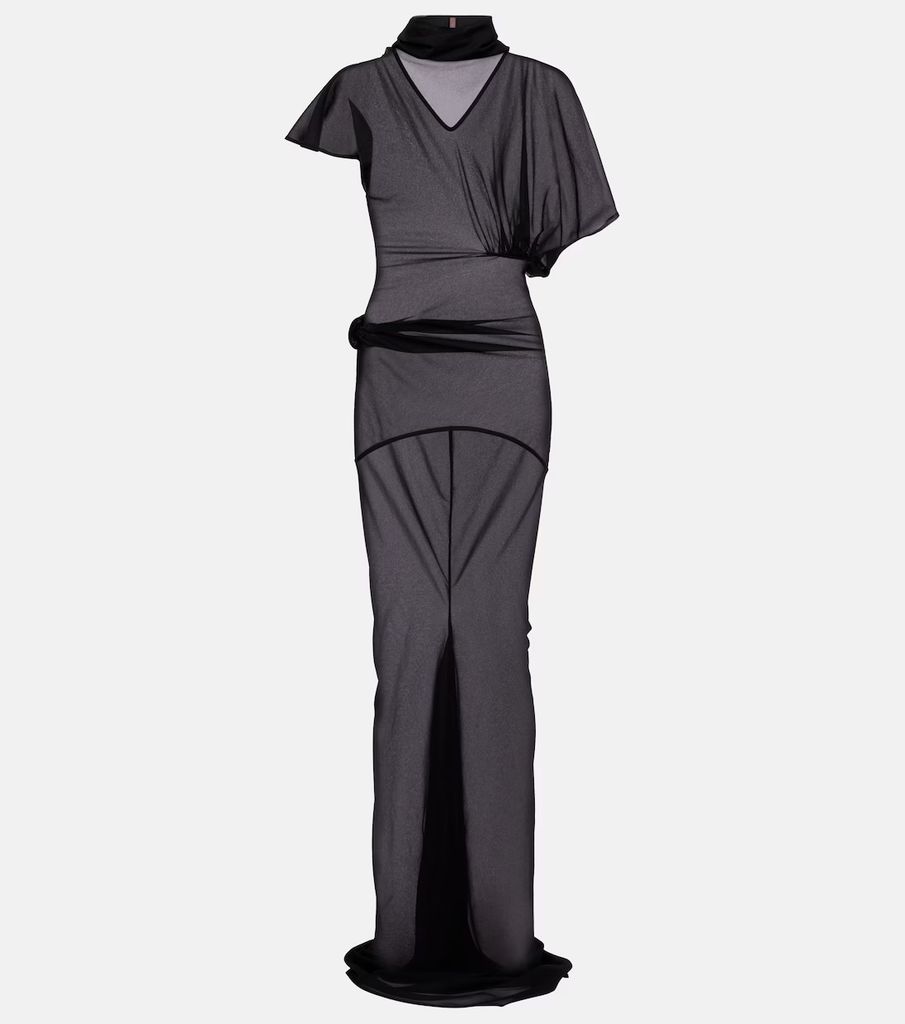 LILITH gown with sheer look
