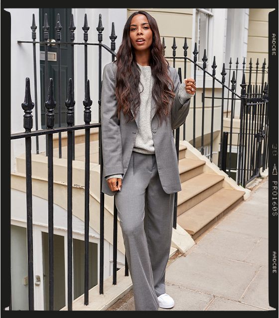 rochelle humes next grey suit
