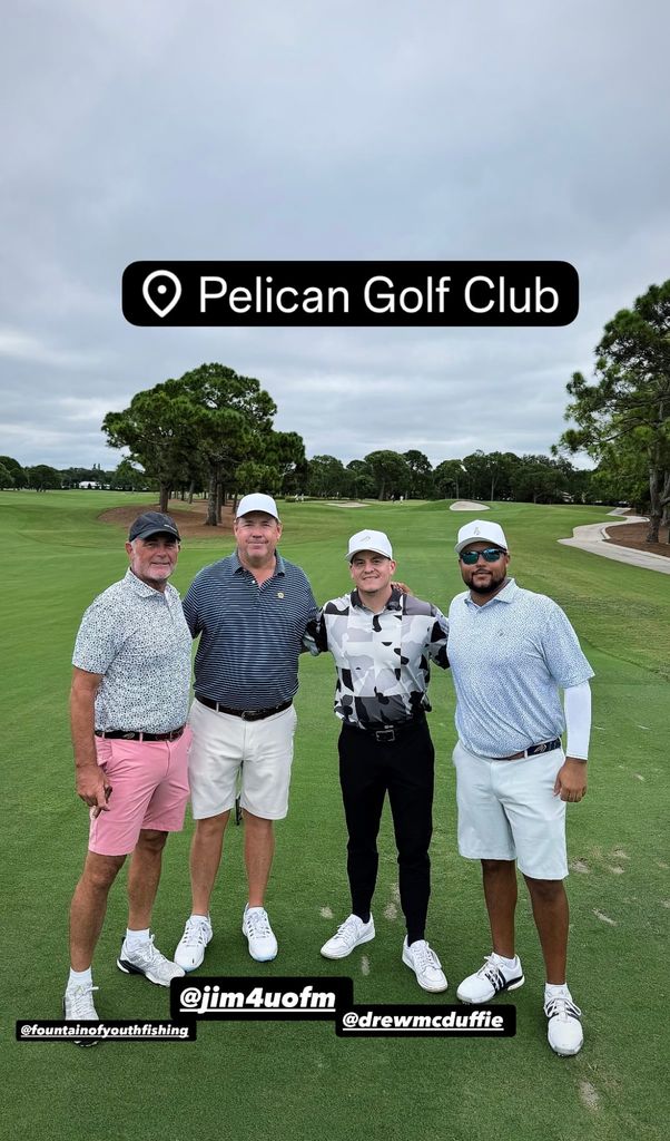 Photo shared by Nicole Kidman and Tom Cruise, Connor Cruise, at a golf course in Florida, October 11, 2025