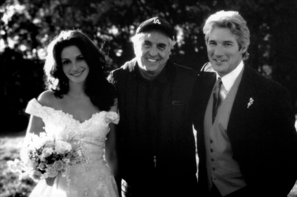 Julia Roberts and Richard Gere with their Runaway Bride director Garry Marshall, 1999