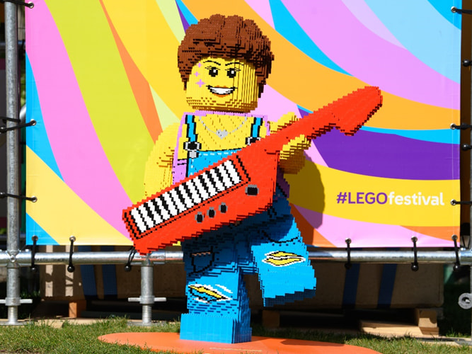 A lego figure at Legoland Windsor
