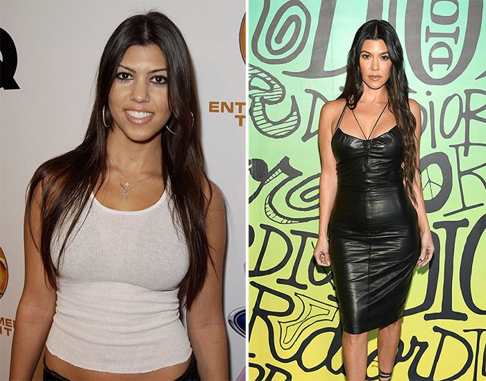 kourtney then and now