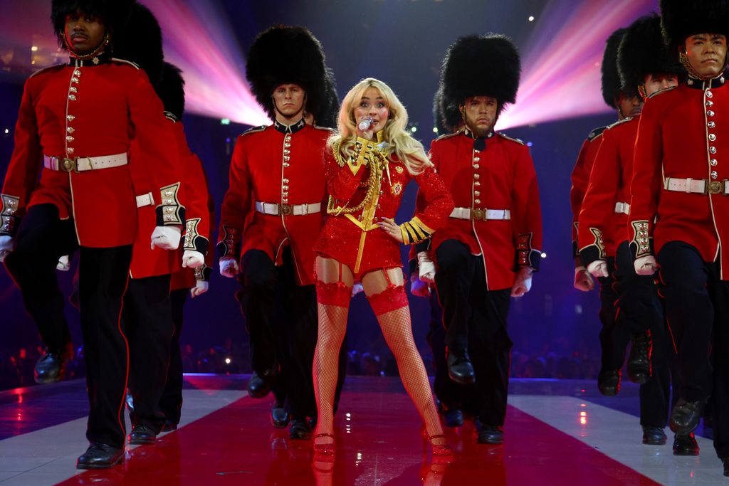 Sabrina Carpenter onstage during The BRIT Awards 2025