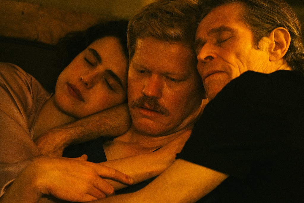 The film also stars Margaret Qualley and Jesse Plemons