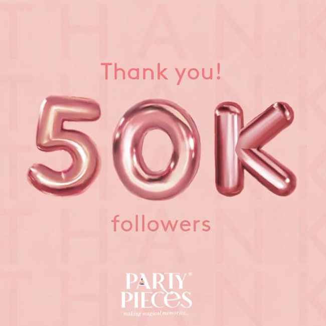 party pieces 50k followers