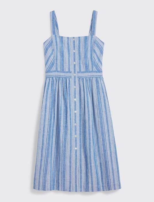 blue striped dress draper james