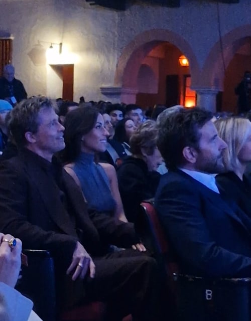 Brad Pitt, 60, sits hand in hand with girlfriend Ines de Ramon, 33, for