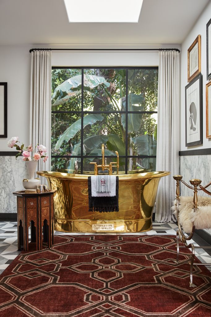 The bathroom in Martyn Lawrence Bullard's Hollywood residence 