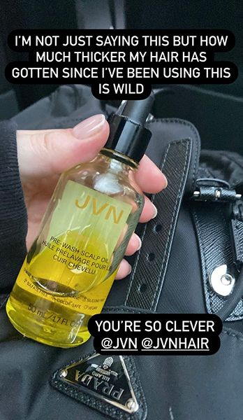 Nicola Coughlan Haircare Product Instagram Stories