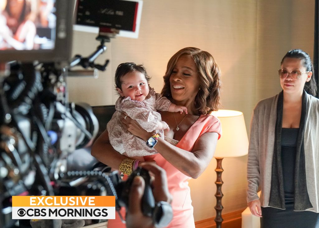 In a CBS Mornings EXCLUSIVE that aired on Friday, July 14, 2023, Tiffany Chen shares details about her Bell's palsy diagnosis that caused facial paralysis, and she introduces Gayle King to Gia Virginia Chen-De Niro, the daughter she shares with partner Ro
